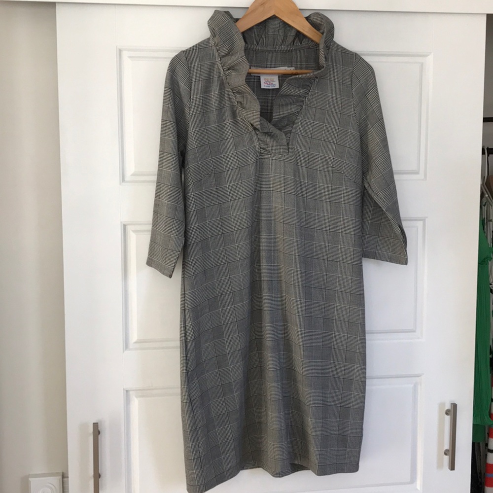 Gretchen Scott Jersey Ruffneck Dress M
